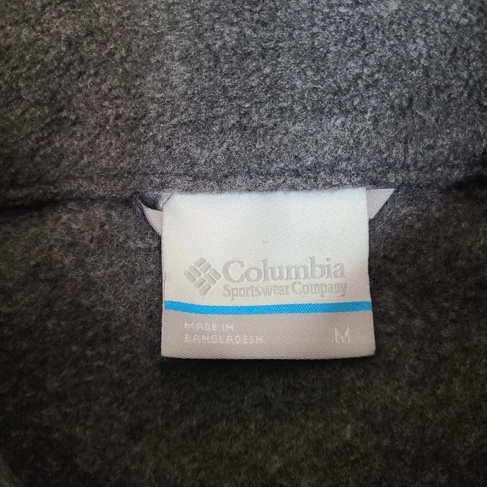 Columbia Steens Mountain Full Zip‎ Fleece Jacket Mens Medium Charcoal Gray